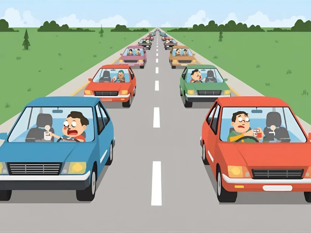 Slow‑moving traffic jam jokes for peak hour