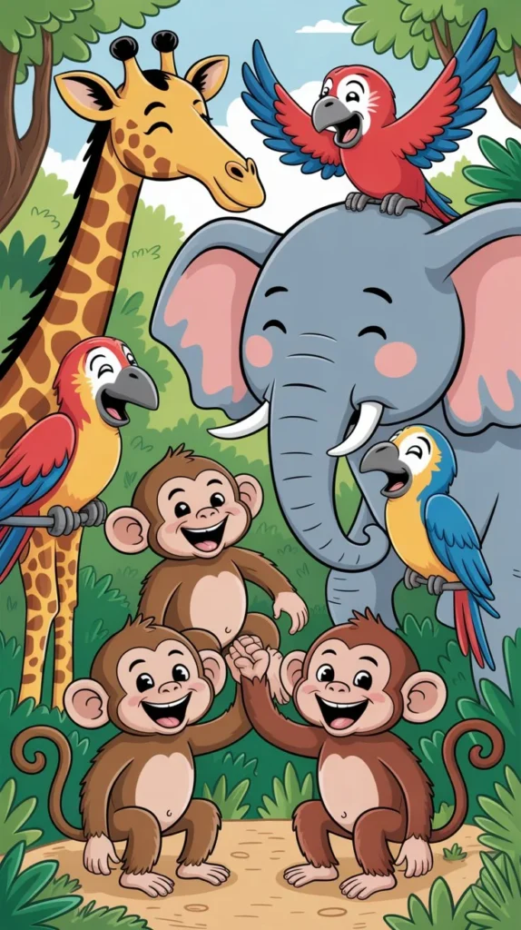 Jungle & Animal Crossover Monkey Jokes Funny 0ne Liner