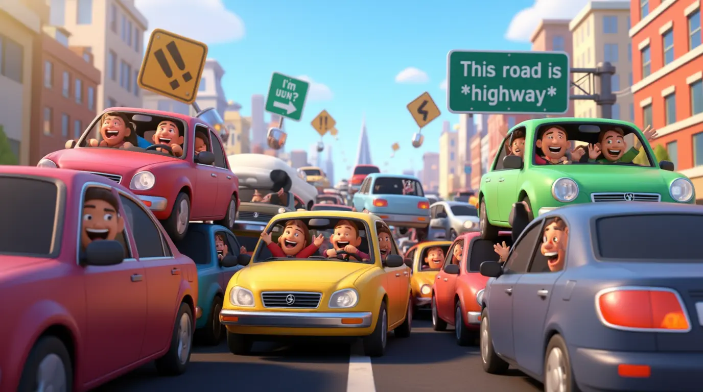 traffic jam jokes 0ne liner