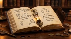A professional educational cover image representing sec dictionary with a clean dictionary and search theme for online learning and definitions.