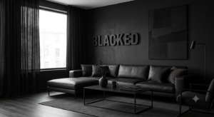 Blacked meaning explained with definition, slang usage, and language context illustration.
