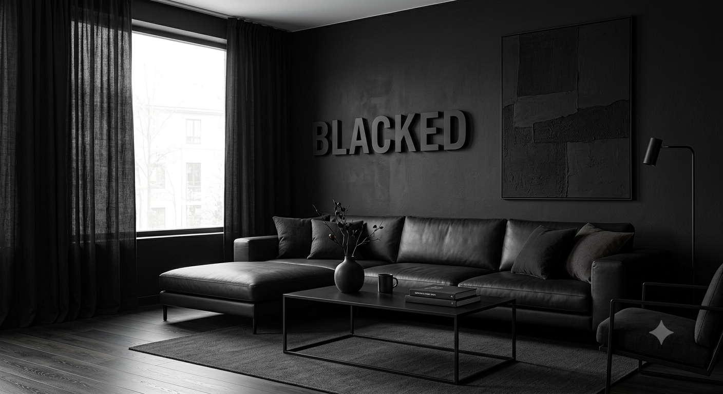 Blacked meaning explained with definition, slang usage, and language context illustration.