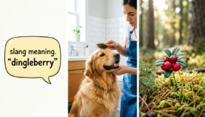 Dingleberry meaning explained with slang, pet grooming, and wild cranberry examples